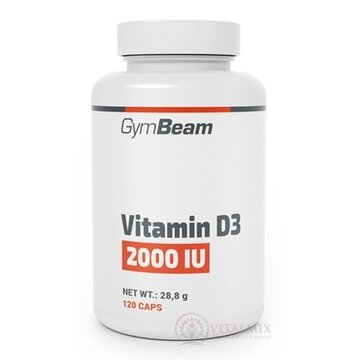 GymBeam Vitamin D3 2000 IU cps 1x120 ks obrázok