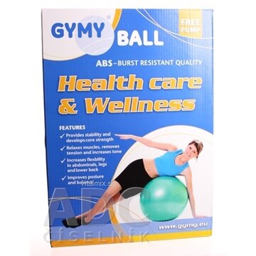 GYMY REHABILITAČNÁ LOPTA ABS 45 cm + pumpa rôzne farby 1x1 set obrázok