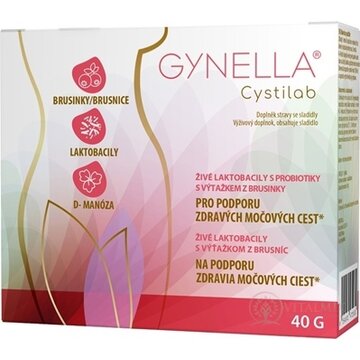 GYNELLA Cystilab dvojdielne vrecká (inov. 2025) 10x4 g (40 g) obrázok