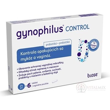 GYNOPHILUS CONTROL vaginálne tablety 1x6 ks obrázok