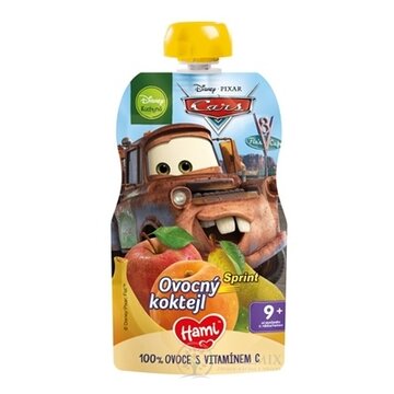Hami Disney Cars kapsička Ovocný koktejl pasterizovaný ovocný príkrm (od ukonč. 9. mesiaca) 1x110 g obrázok