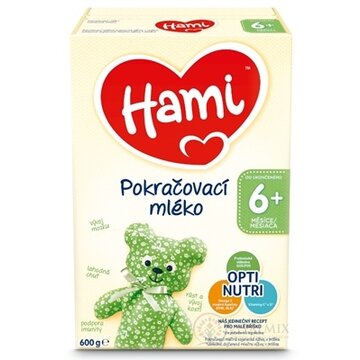 Hami následné mlieko (od ukonč. 6. mesiaca) následná dojčenská mliečna výživa v prášku 1x600 g obrázok