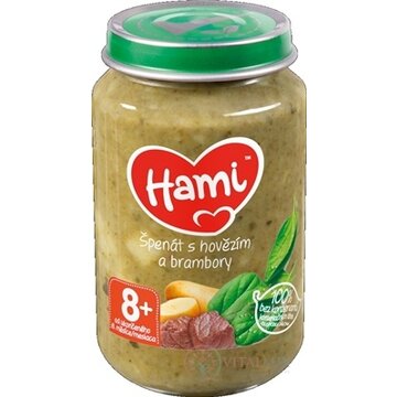 Hami príkrm Špenát s hovädzím a zemiakmi (od ukonč. 8. mesiaca) 1x200 g obrázok