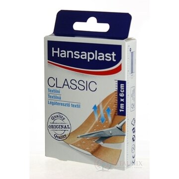 Hansaplast CLASSIC náplasť textilná (6cmx1m) 1x1 ks obrázok