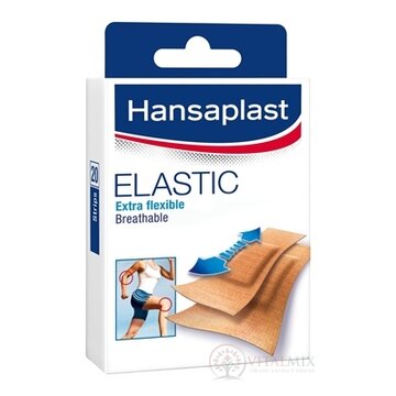 Hansaplast ELASTIC Extra flexible náplasť, stripy 1x20 ks obrázok