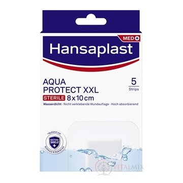 Hansaplast MED AQUAPROTECT XXL náplasť vodotesná 8x10 cm 1x5 ks obrázok