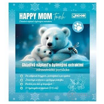 HAPPY MOM Touch - JADOB chladivá náplasť s bylinnými extraktmi (5 x 5 cm) 1x5 ks obrázok