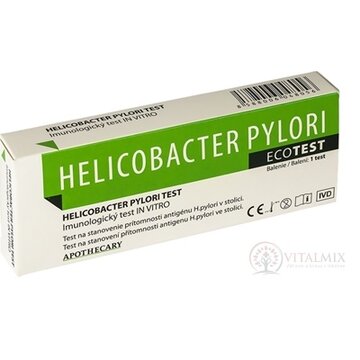 HELICOBACTER PYLORI Ecotest diagnostický test zo stolice 1x1 ks obrázok
