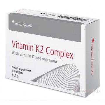 Helvetia Apotheke Vitamín K2 Complex tbl (s vitamínom D3 a selénom) 1x100 ks obrázok