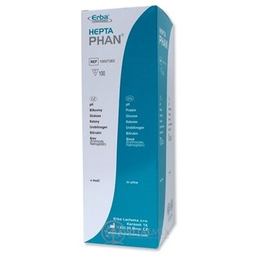 HEPTAPHAN diagnostické prúžky na moč 1x100 ks obrázok
