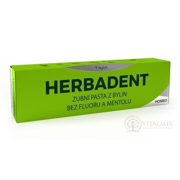 HERBADENT HOMEO Zubná pasta z bylín bez fluoru a mentolu, so ženšenom 1x100 g obrázok