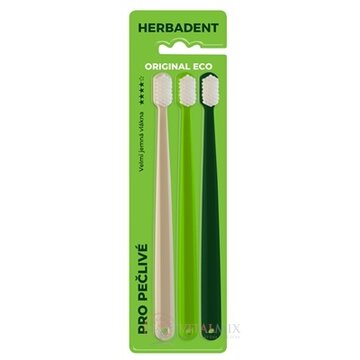 HERBADENT Original ECO zubná kefka Veľmi jemná 1x3 ks obrázok