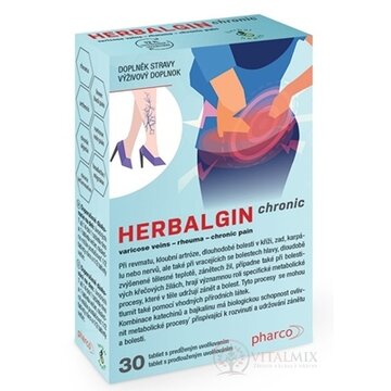 HERBALGIN chronic tbl 1x30 ks obrázok