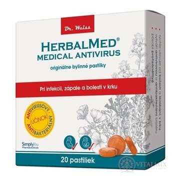HERBALMED Medical Antivirus Dr. Weiss bylinné pastilky 1x20 ks obrázok