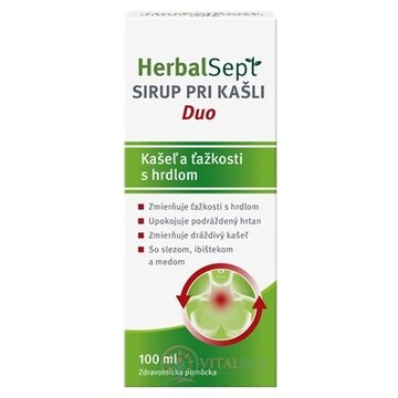 HerbalSept SIRUP PRI KAŠLI Duo 1x100 ml obrázok