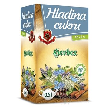 HERBEX HLADINA CUKRU bylinná zmes, čaj 20x3 g obrázok