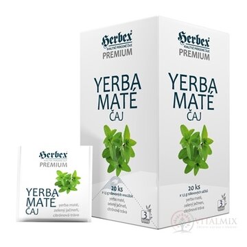 HERBEX Premium YERBA MATÉ ČAJ bylinná zmes, čaj 20x1,5 g (30 g) obrázok