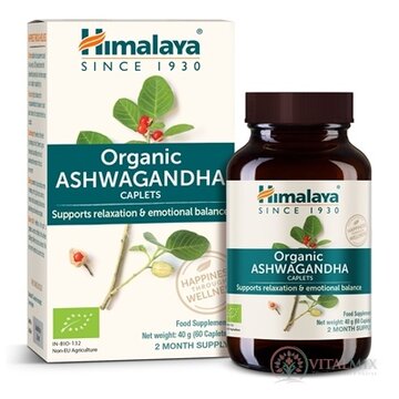 Himalaya Organická ASHWAGANDHA Organic Ashwagandha cps 1x60 ks obrázok