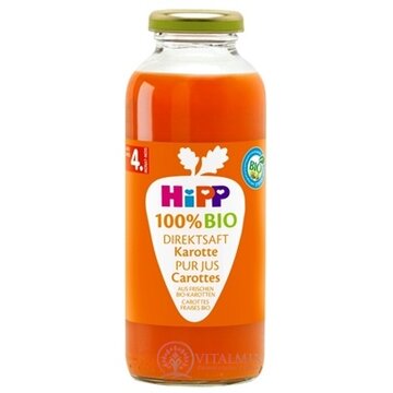 HiPP 100 % BIO Karotková šťava (od ukonč. 4. mesiaca) 1x330 ml obrázok