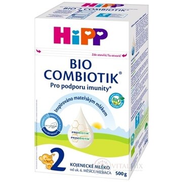 HiPP 2 BIO COMBIOTIK (inov.2022) následná mliečna dojčenská výživa (od ukonč. 6. mesiaca) 1x500 g obrázok