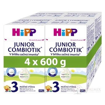 HiPP 3 JUNIOR COMBIOTIK mliečna výživa pre batoľatá (od 1 roka) 4x600 g obrázok