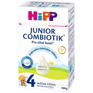 HiPP 4 JUNIOR COMBIOTIK (inov.2021) mliečna výživa pre batoľatá (od 2 rokov) 1x500 g obrázok