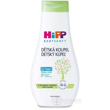 HiPP BABYSANFT Detský kúpeľ šetrný, s výťažkom z Bio mandlí (inov.2022) 1x350 ml obrázok