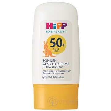 HiPP BABYSANFT Krém na tvár proti slnku SPF50+ ultra sensitiv 1x30 ml obrázok