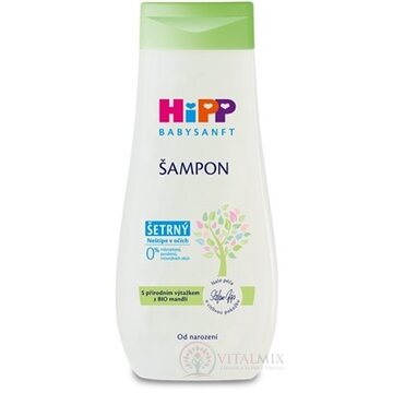 HiPP BABYSANFT Šampón šetrný, s výťažkom z Bio mandlí (inov.2022) 1x200 ml obrázok