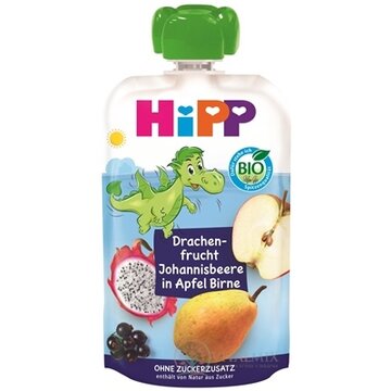 HiPP BIO 100% Ovocie Jablko Hruška Dračie ovocie kapsička (od 1.roku) ovocný príkrm 1x100 g obrázok
