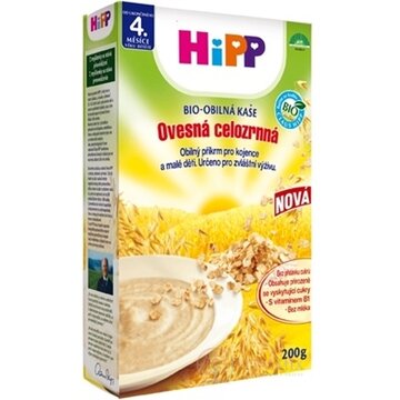 HiPP BIO Obilná KAŠA Ovsená celozrnná nemliečna (od ukonč. 4.mesiaca) 1x200 g obrázok