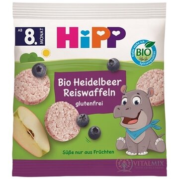 HiPP BIO OBLÁTKY Čučoriedkové ryžové (od 8. mesiaca) (inov.2025) 1x30 g obrázok