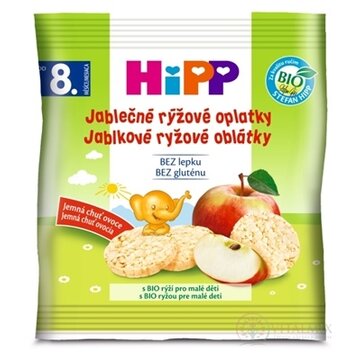 HiPP BIO OBLÁTKY Jablkové ryžové (od 8. mesiaca) 1x30 g obrázok