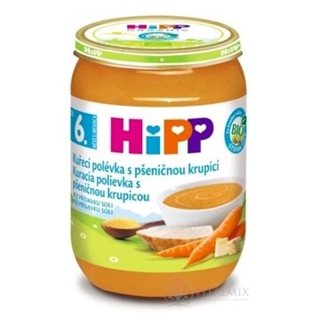 HiPP Polievka BIO Kuracia s pšeničnou krupicou (od 6. mesiaca) (inov.2022) 1x190 g obrázok