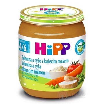 HiPP Príkrm BIO Zelenina a ryža s kuracím mäsom (od ukonč. 4./6. mesiaca) 1x125 g obrázok