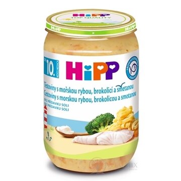HiPP Príkrm Cestoviny s morskou rybou brokolicou a smotanou (od 10. mesiaca) 1x220 ks obrázok