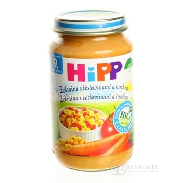 HiPP Príkrm Cestoviny šunka so zeleninou Junior menu (od ukonč. 9. mesiaca) 1x220 g obrázok