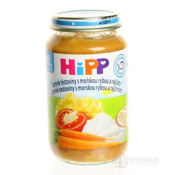 HiPP Príkrm Jemné cestoviny, morská ryba a rajčiny detské menu (od ukonč. 1. roka) 1x220 g obrázok