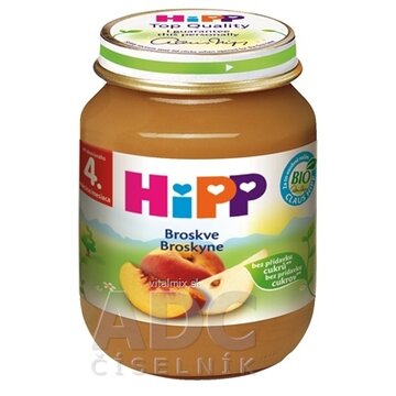 HiPP Príkrm ovocný Broskyne nová receptúra 2016, (od ukonč. 4. mesiaca) 1x125 g obrázok