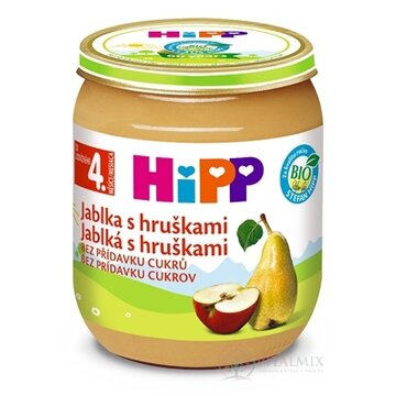HiPP Príkrm ovocný Jablká s hruškami (od ukonč. 4. mesiaca) 1x125 g obrázok