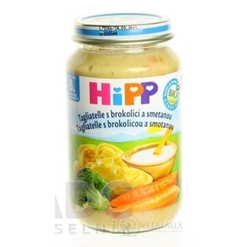 HiPP Príkrm Tagliatelle, brokolica, smotana Junior menu (od ukonč. 8. mesiaca) 1x220 g obrázok