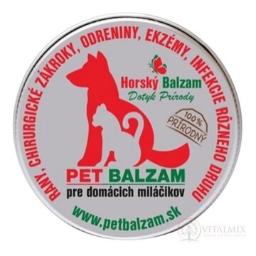 Horský - PET - BALZAM pre domácich miláčikov (psov a mačky) rany, chirurgické zákroky, odreniny, ekzémy, infekcie 1x30 ml obrázok