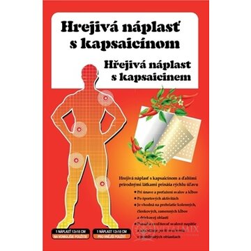 HREJIVÁ Náplasť s kapsaicínom 12x18 cm, masážna, 1x1 ks obrázok