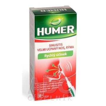 HUMER Sinusitída, veľmi upchatý nos, nádcha nosový sprej 1x15 ml obrázok