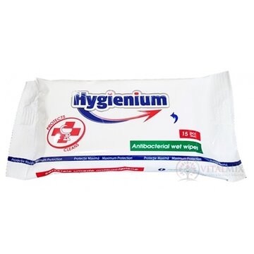 HYGIENIUM Antibakteriálne vlhčené utierky 1x15 ks obrázok