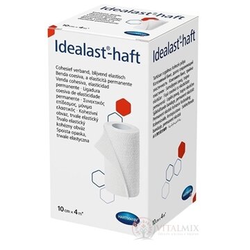 Idealast-haft obväz, trvalo elastický kohézny, ťažnosť 90 % (10 cm x 4 m) 1x1 ks obrázok