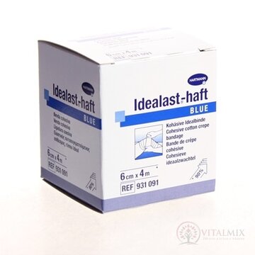 IDEALAST COLOR COHESIVE ovínadlo elastické krátkoťažné, modré (6cmx4m) 1x1 ks obrázok