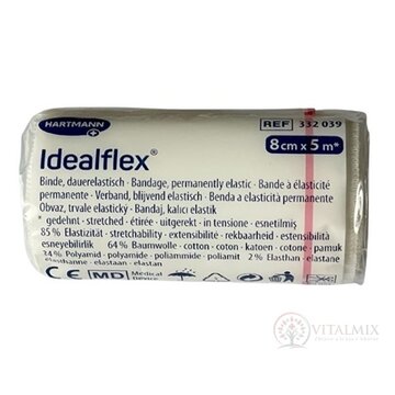 Idealflex obväz elastický krátkoťažný 85% (8cm x 5m) (332039) 1x1 ks obrázok