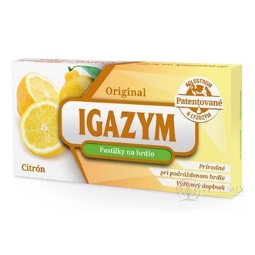 IGAZYM cmúľacie pastilky, príchuť citrón 1x20 ks obrázok
