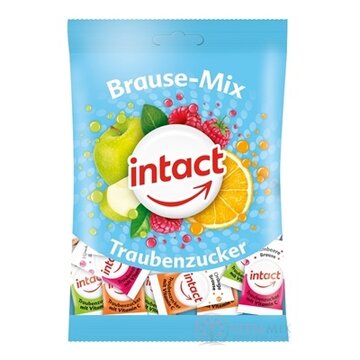 INTACT Brause - Mix Hroznový cukor s vitamínom C šumivé pastilky 1x100 g obrázok